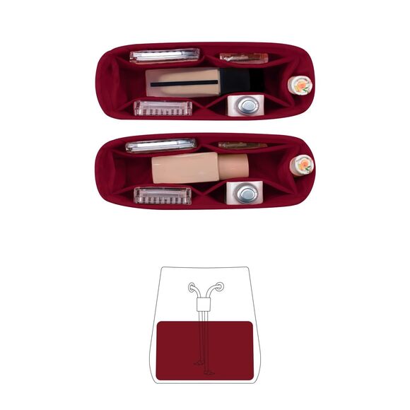 Handbags - 5905 Organizer for Luxury Bag with Silky Satin, Tote Bag Inner and Purse